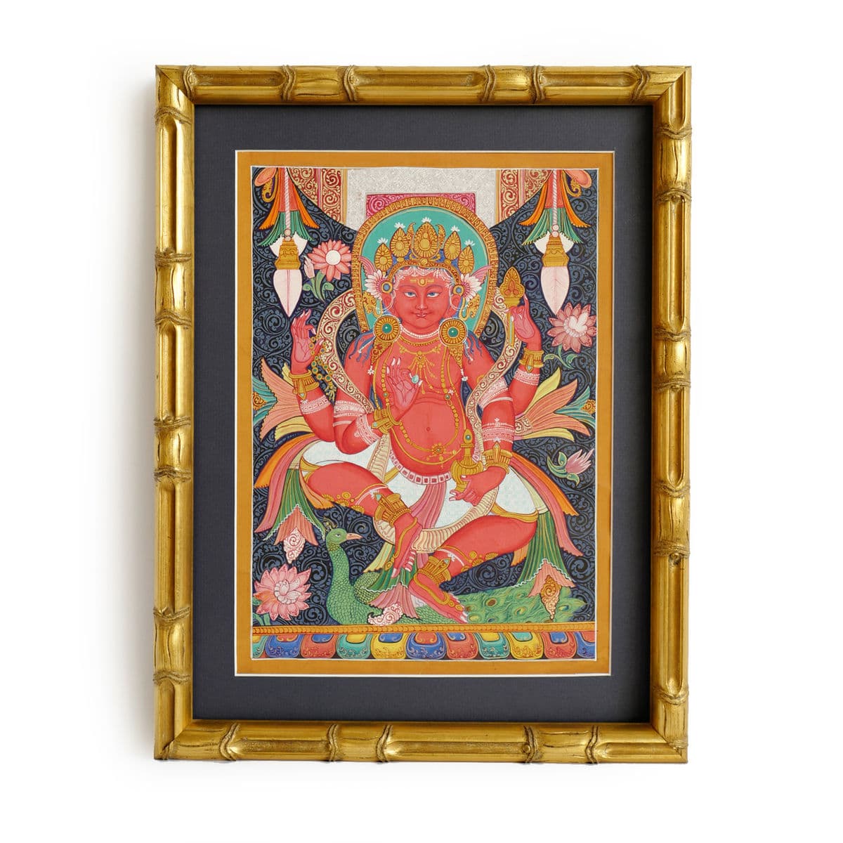 Original Karmacharya Painting of Kumar God of War - Thumbnail 2