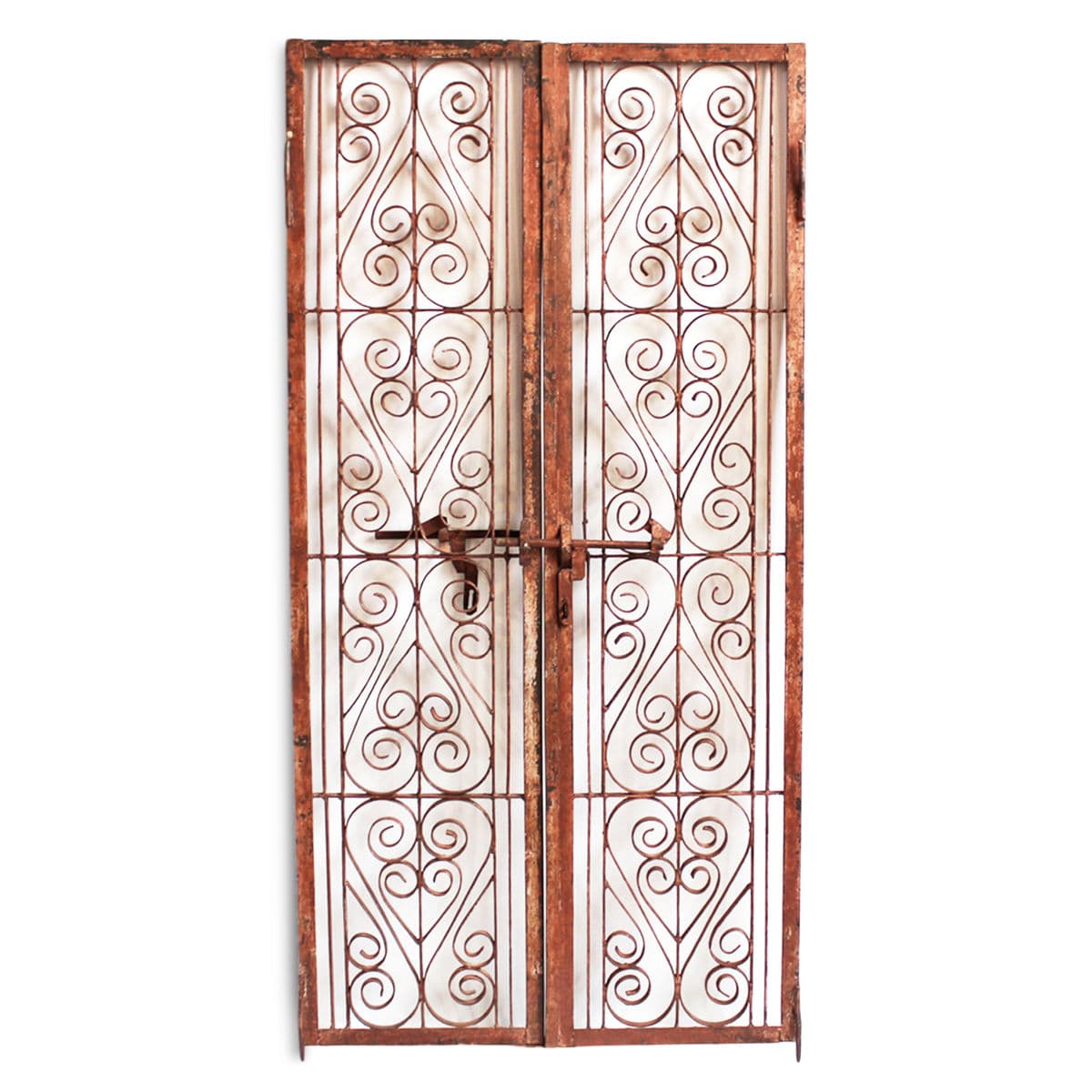 Vintage India Iron Scroll Gate - Thumbnail 2