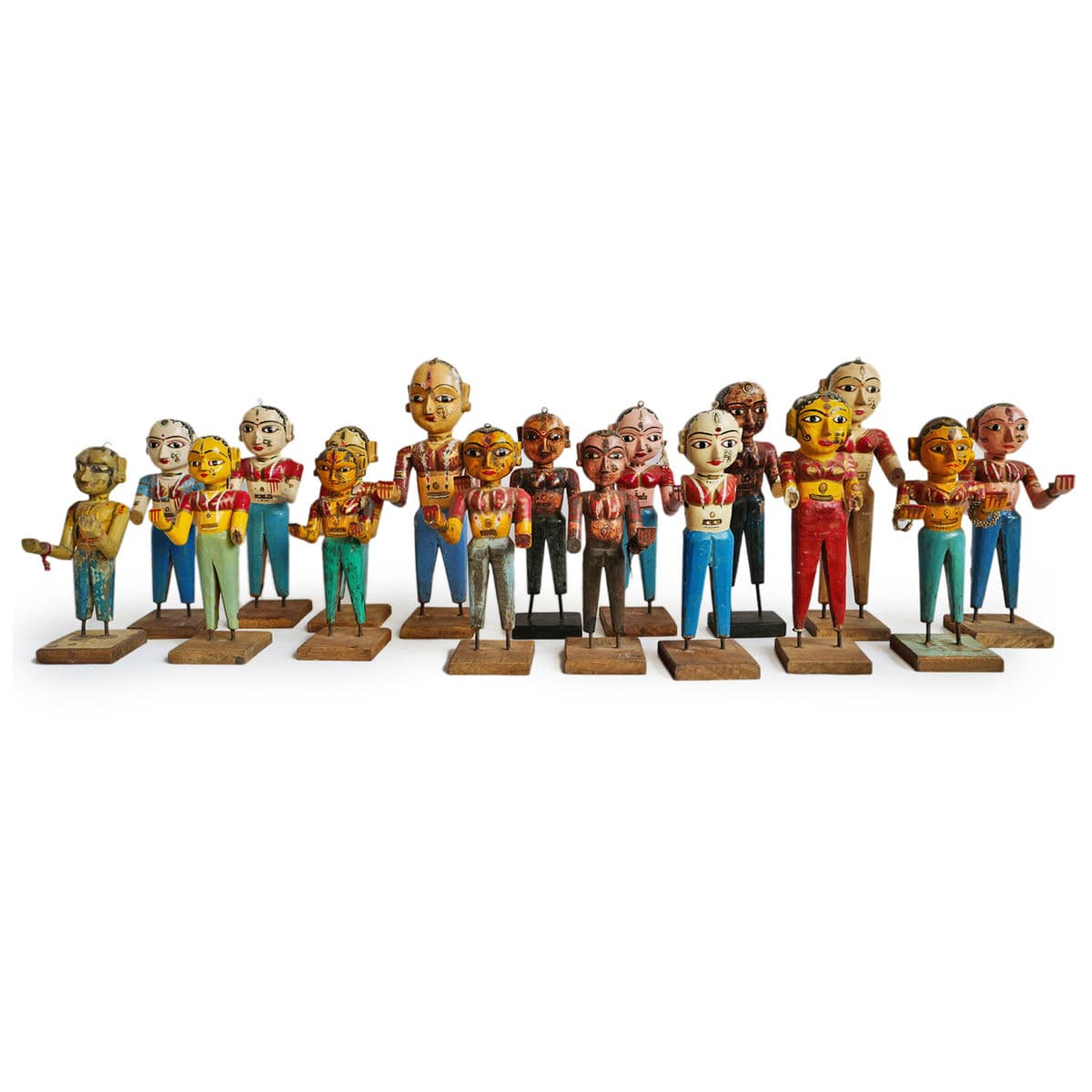 Antique Indian Doll on Stand - Thumbnail 2