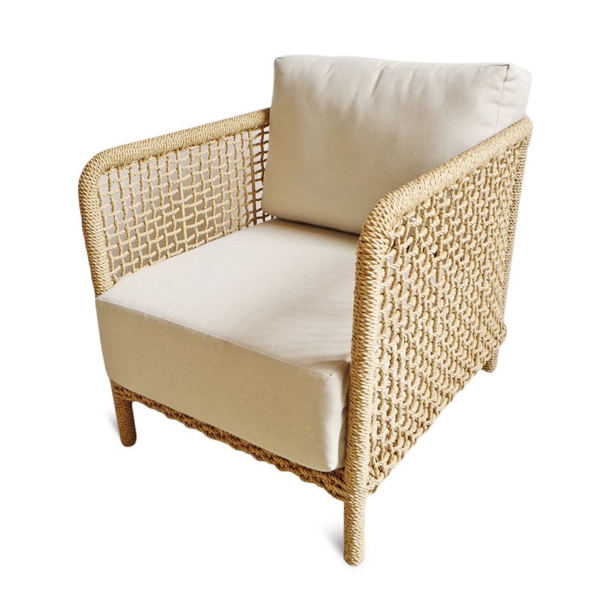 Outdoor Woven Rope Club Chair - Thumbnail 2