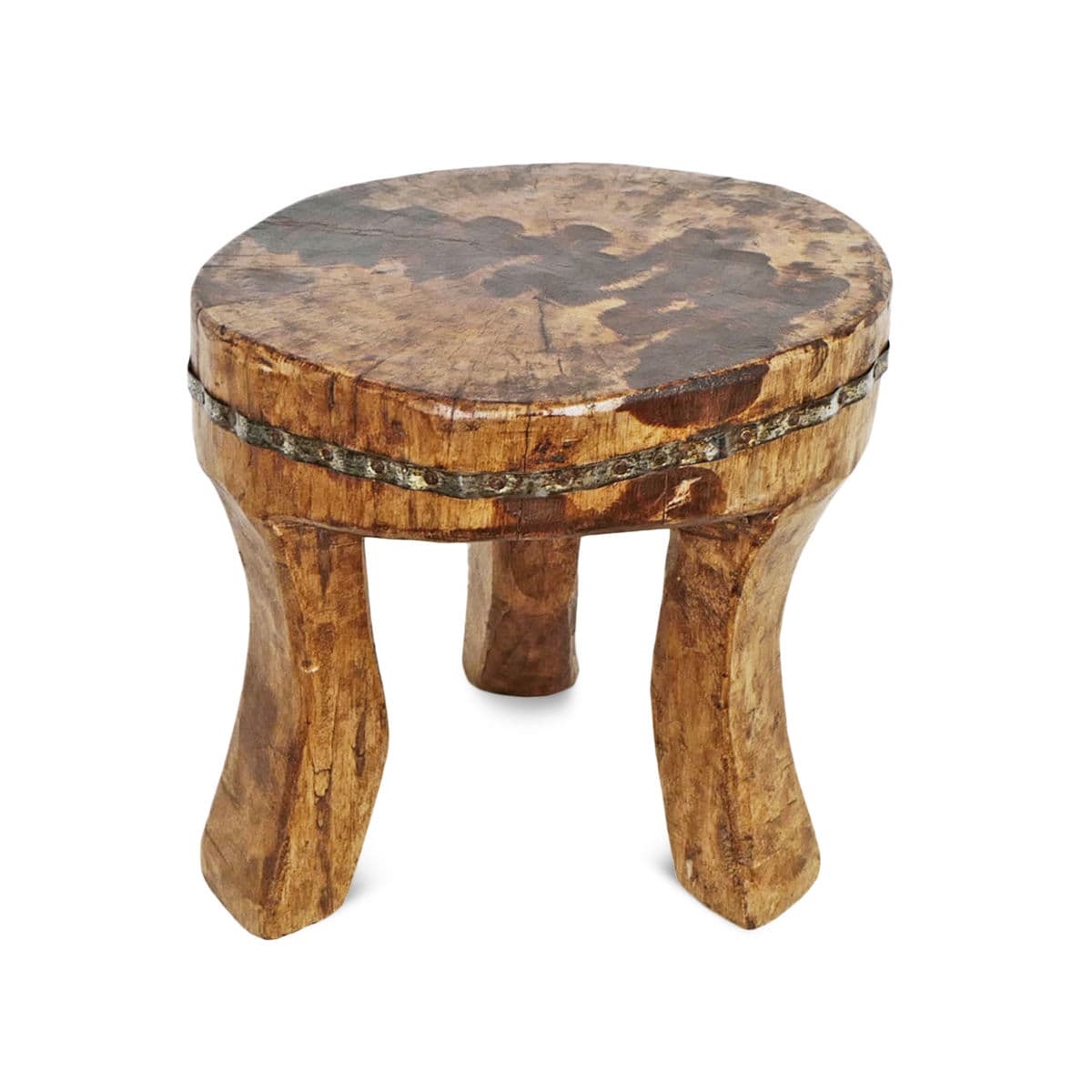 Vintage Naga Wood Stool - Thumbnail 2