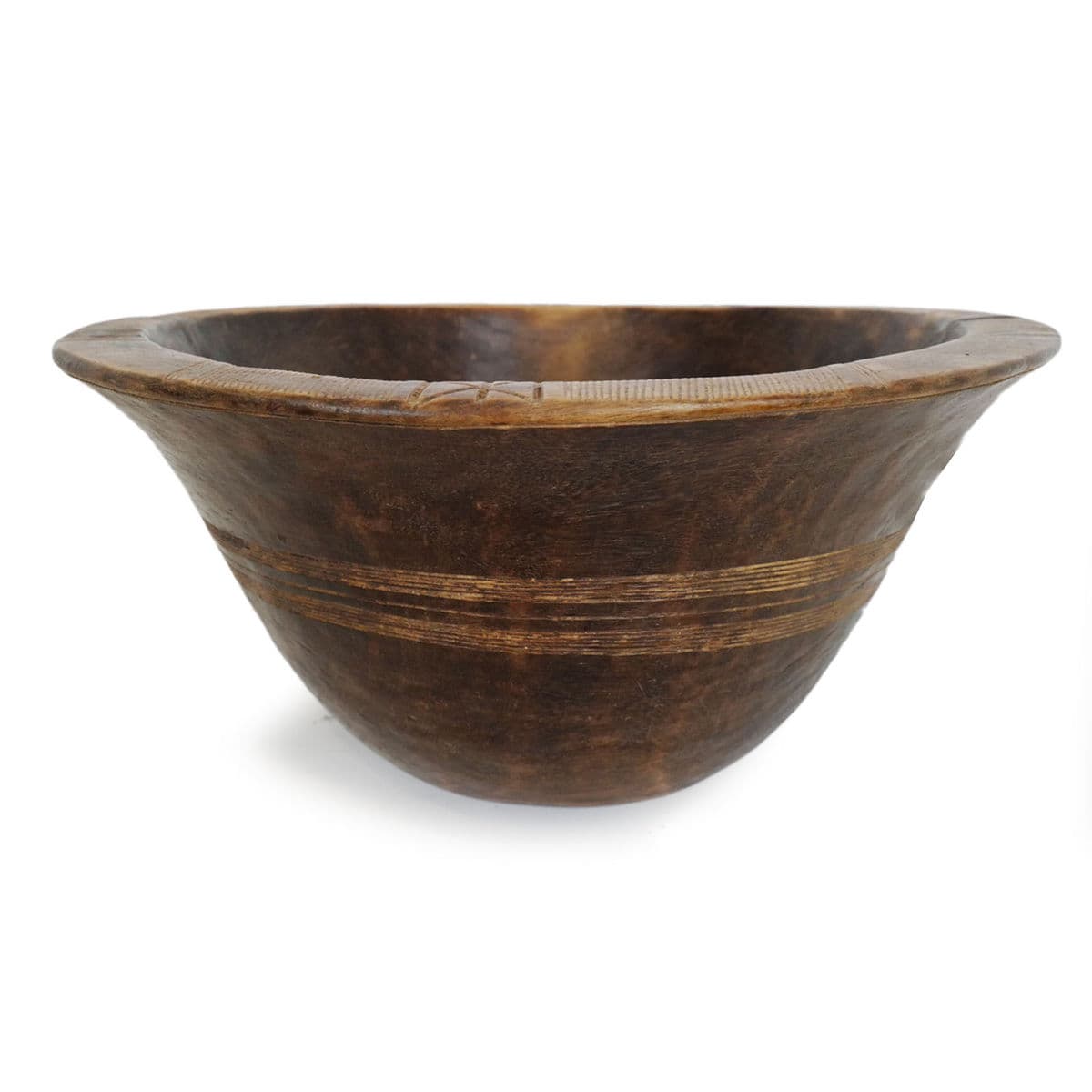 Old Tuareg Wood Bowl - Thumbnail 2