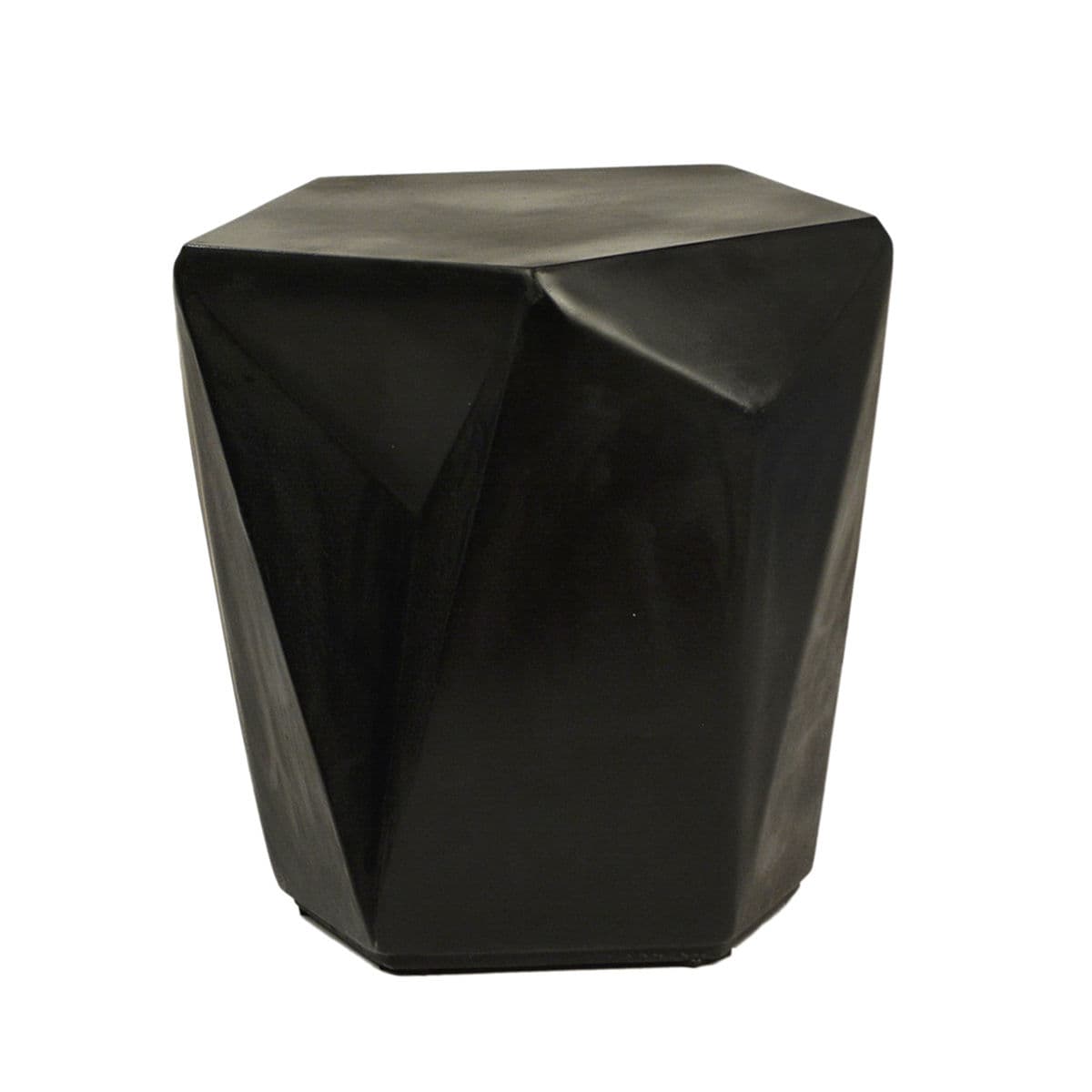 Kylo Black Concrete Side Table - Thumbnail 2