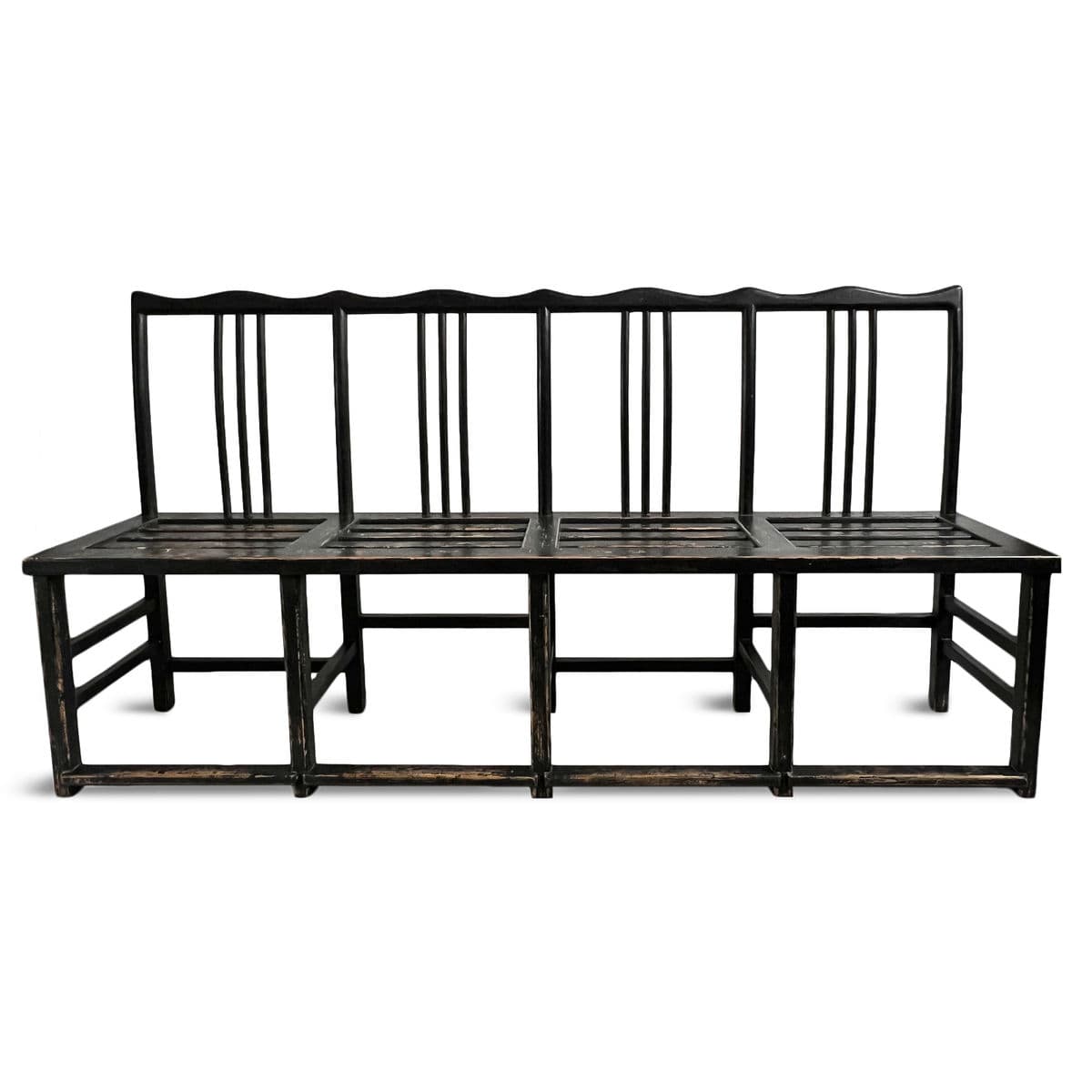 Black Julan Wood Hall Bench - Thumbnail 2