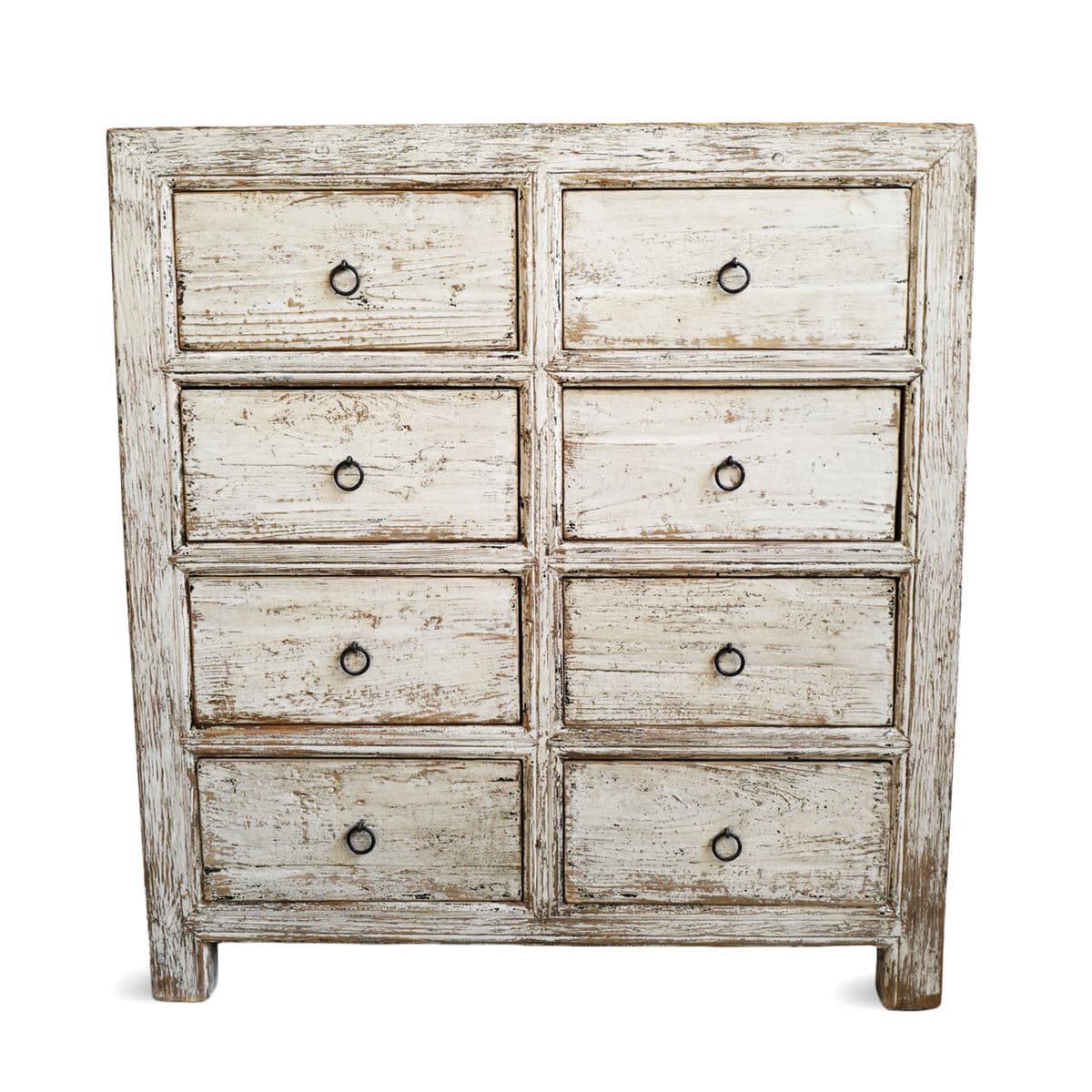 Farmhouse White Wash 8-Drawer Dresser - Thumbnail 2
