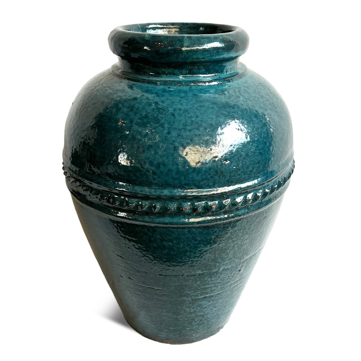 Vintage Turquoise Blue Java Vase - Thumbnail 2