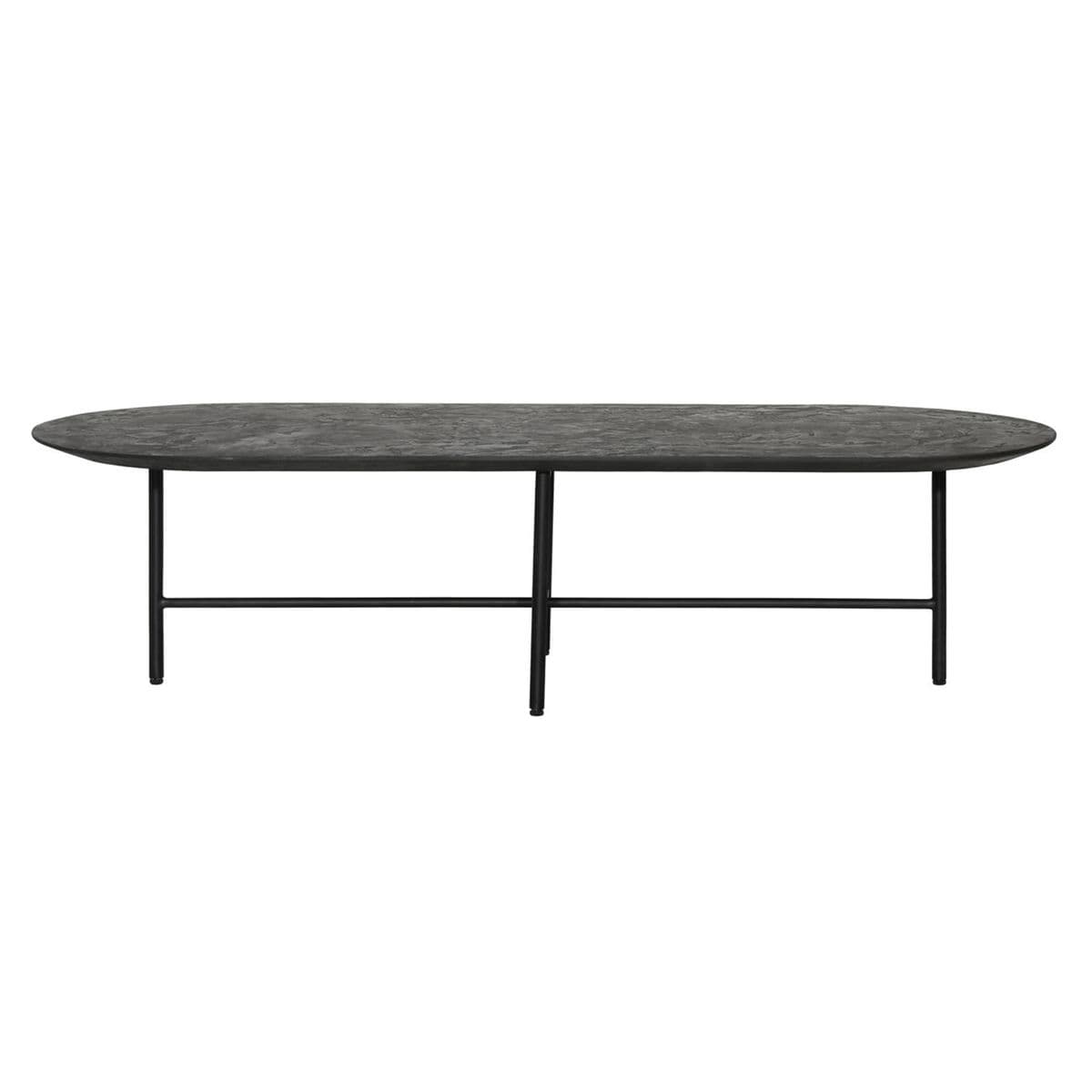 Oval Black Nueve Coffee Table - Thumbnail 2