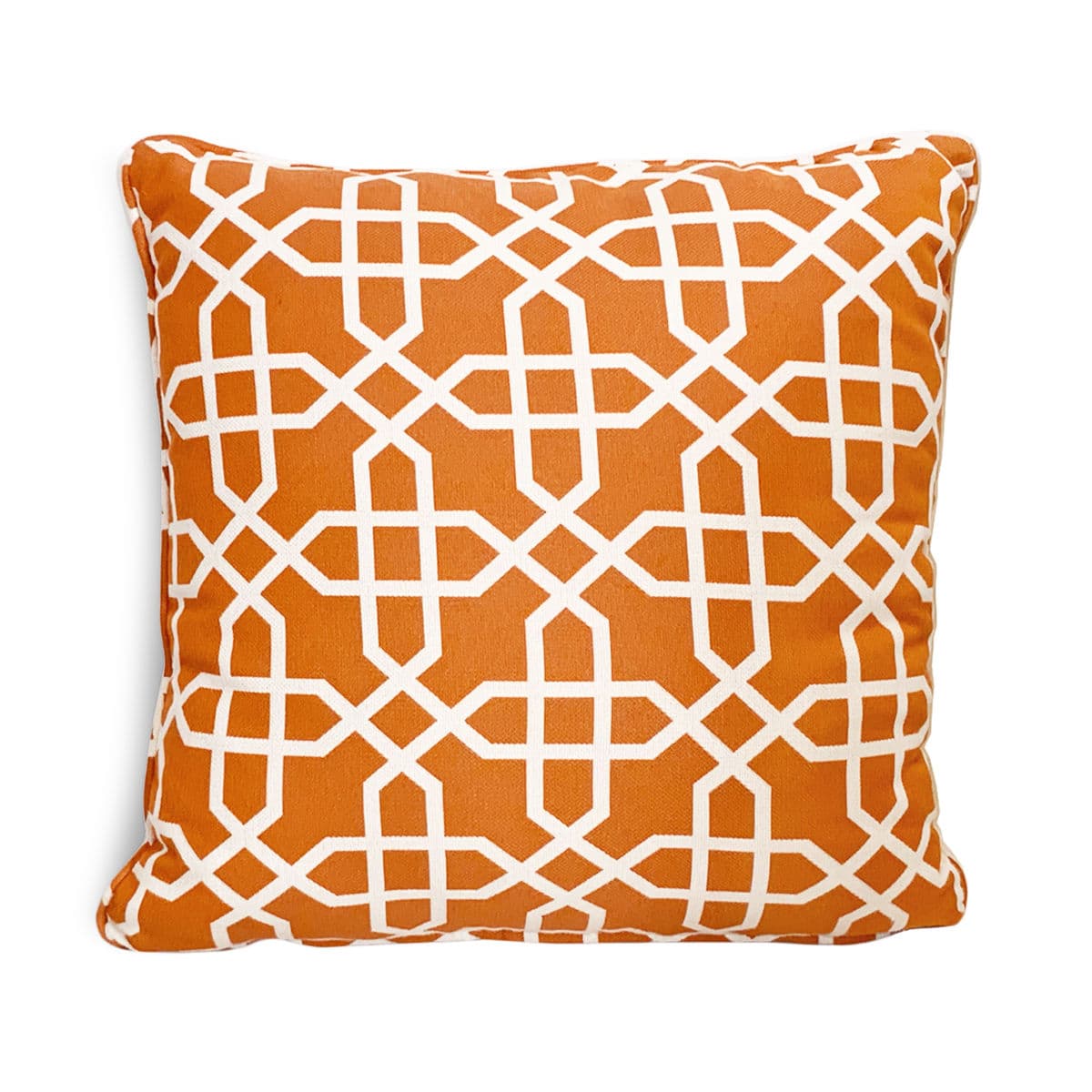 Outdoor Orange Moorish Throw Pillow - Thumbnail 2