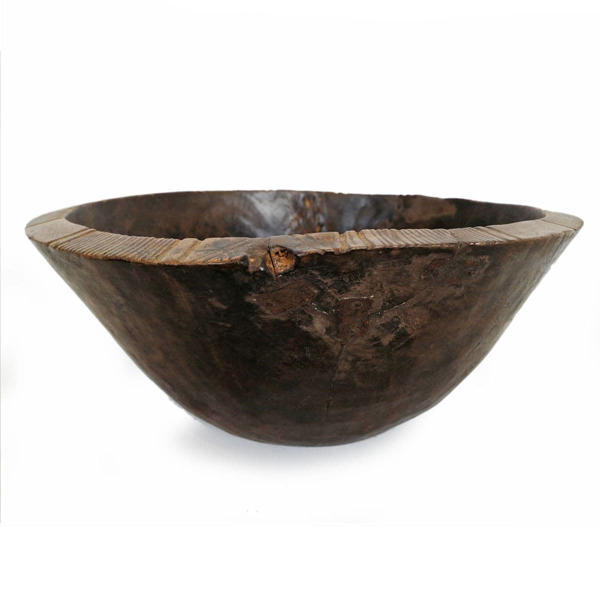 Old Tuareg Wood Bowl - Thumbnail 2