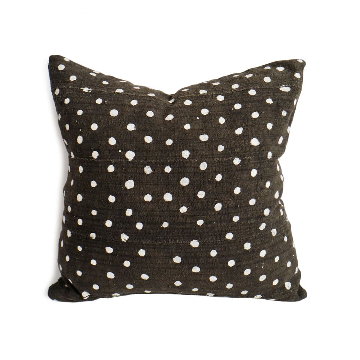 Black & White Dot Mudcloth Pillow - Thumbnail 2