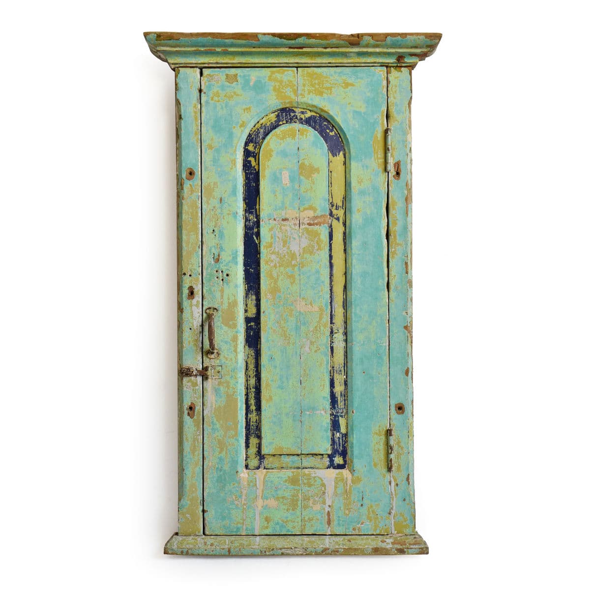 Vintage Wood Shutter Door Mirror - Thumbnail 2