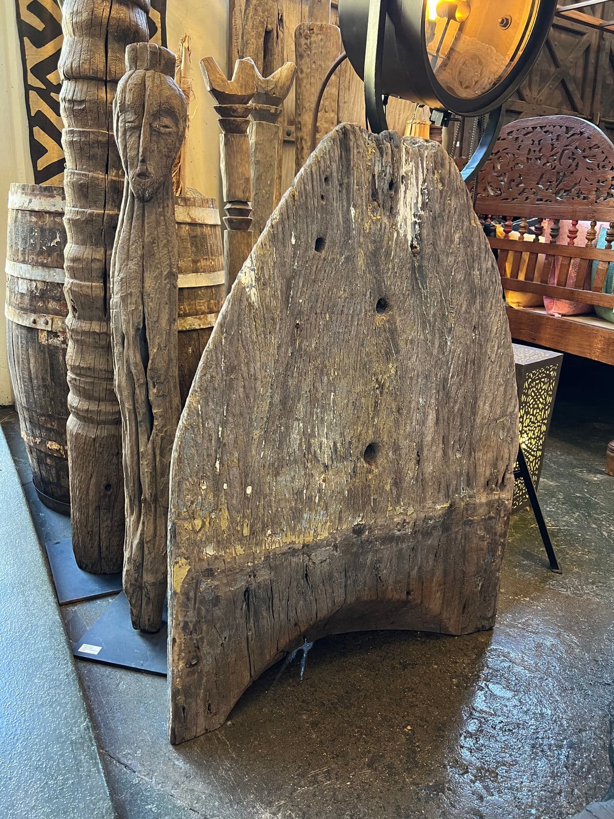 Old Thai Wood Boat Keel - Thumbnail 12