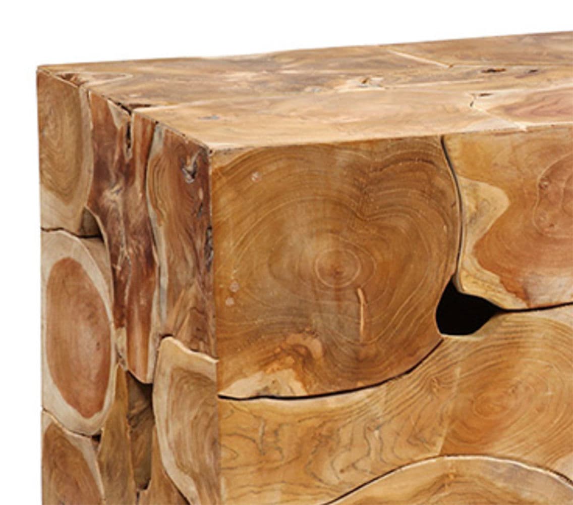 Salvaged Teak Root Block Bench Table - Thumbnail 12