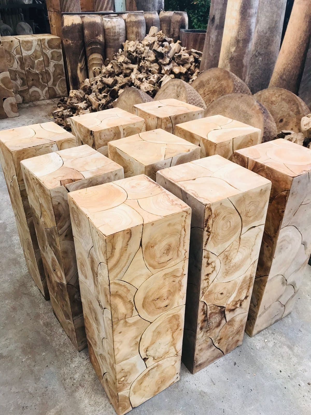 Raw Teak Root Pedestal Table - Thumbnail 12