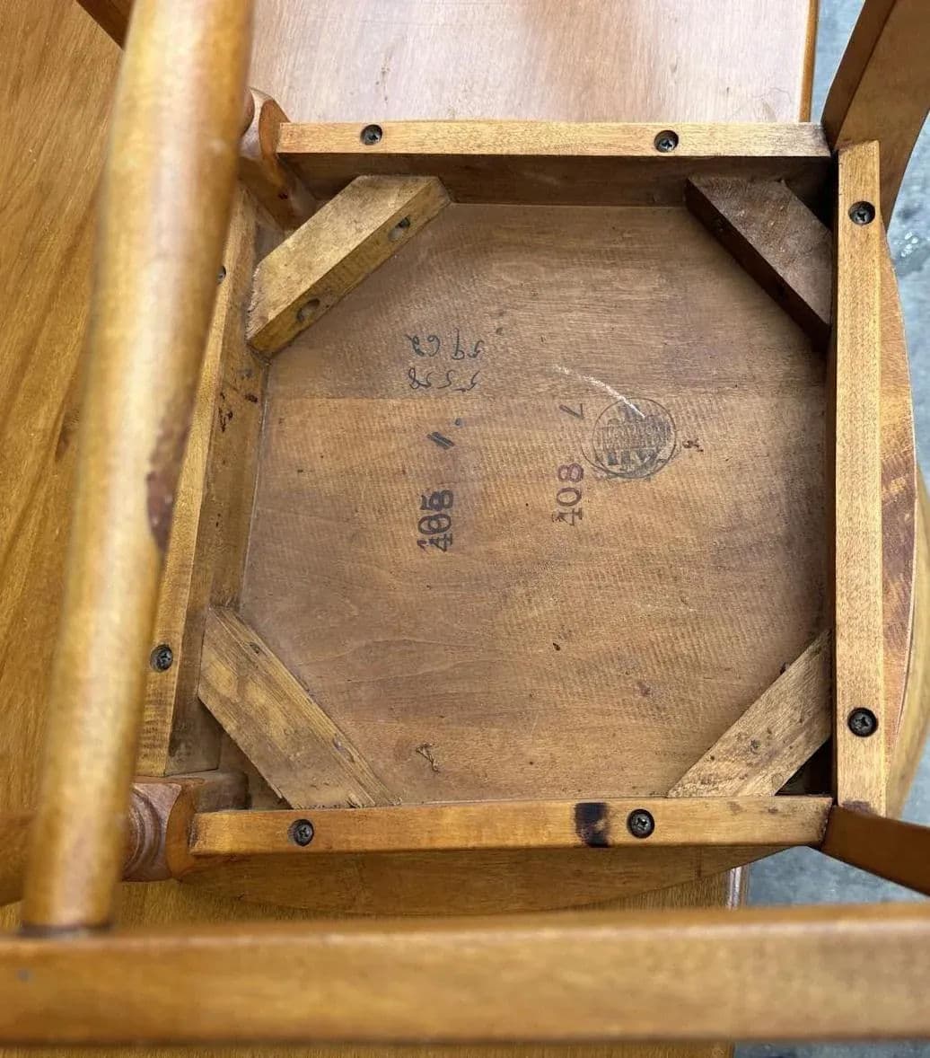 Heywood-Wakefield Vintage Birch Wood 84" Dining Table With Four Chairs - Mid 20th Century - Thumbnail 12