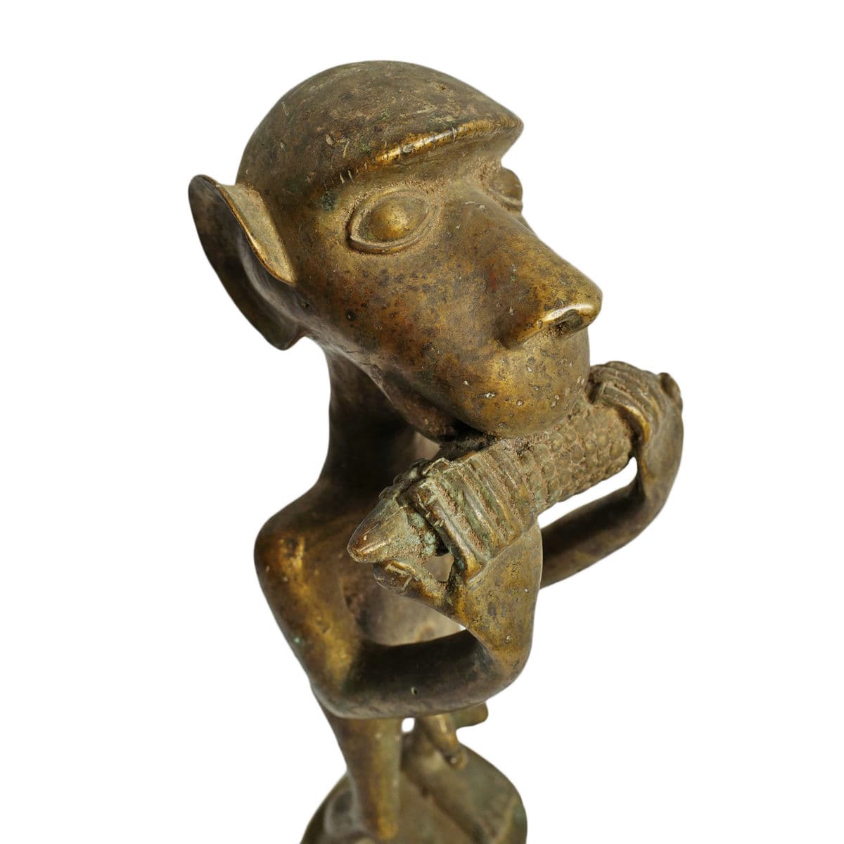 Old Baule Brass Monkey Pair - Thumbnail 12