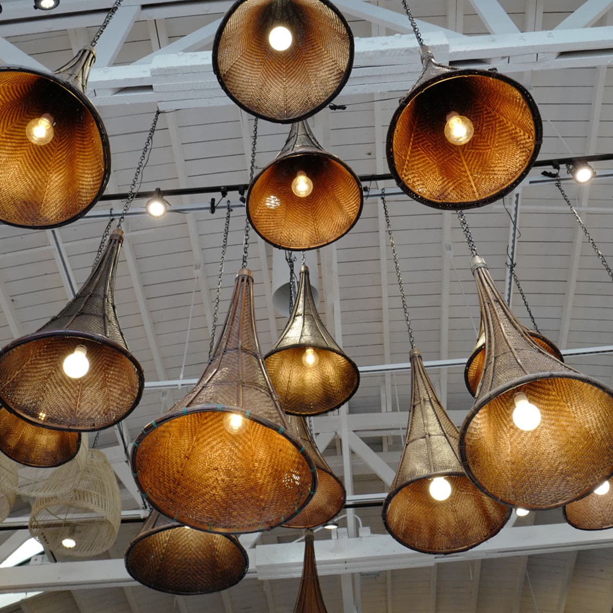 Antique Naga Village Basket Lantern - Thumbnail 12