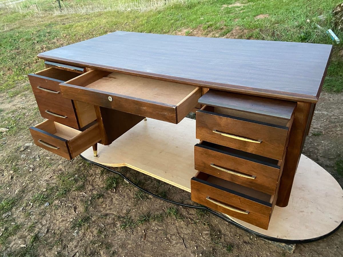 Mid 20th Century Anderson Style Executive Desk - Thumbnail 11