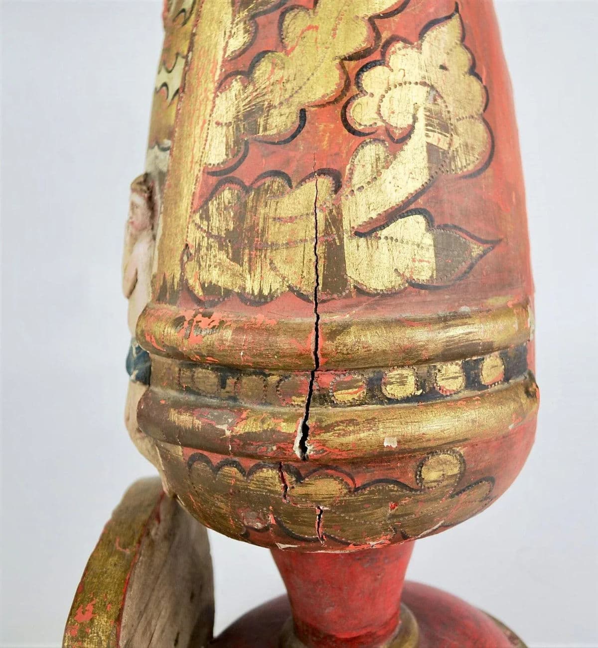 17th Century "Nuestra Señora De Los Desamparados" Wood and Polychrome Image of Valencian Patroness - Thumbnail 12