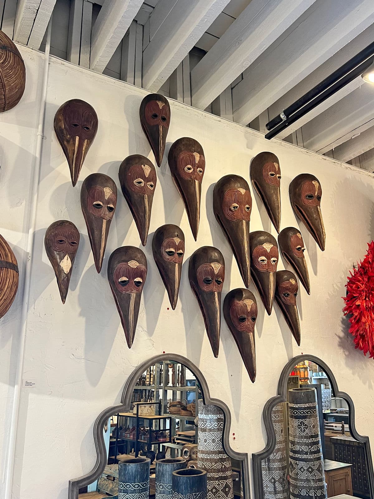 Vintage Baga Nimba Bird Mask - Thumbnail 12