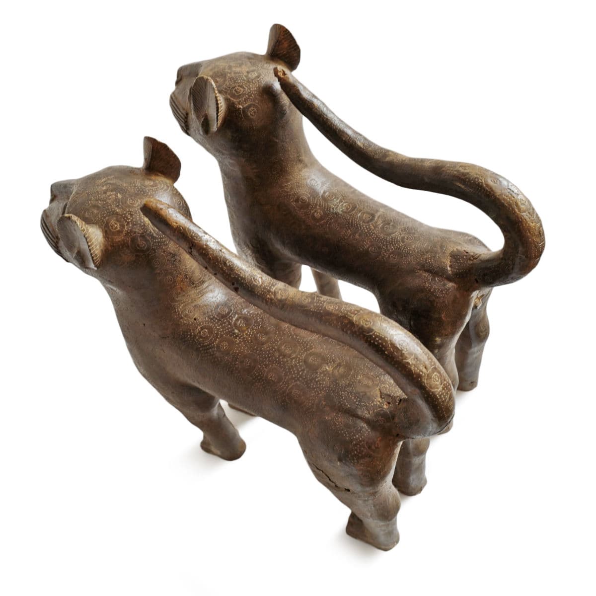 Benin Bronze Leopard - Thumbnail 12