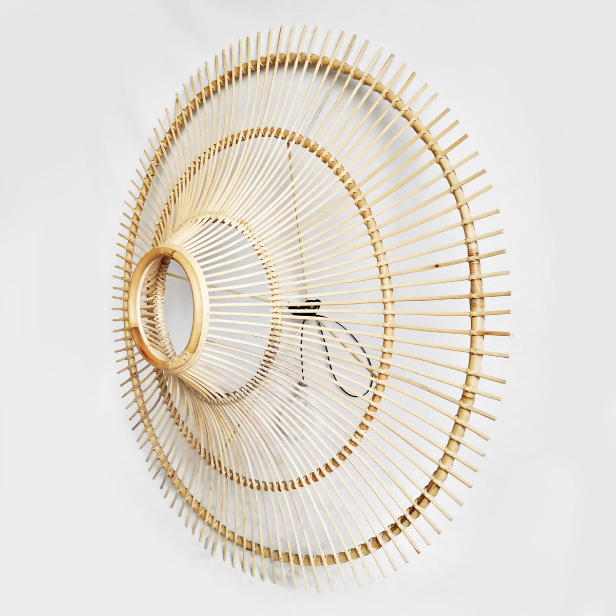 Rattan Sun Ray Pendant Large - Thumbnail 12