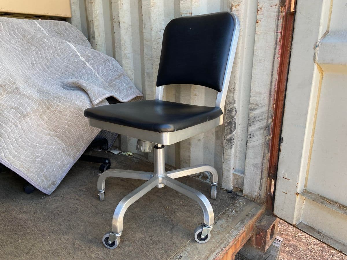 2000’s Pair of Emeco Navy Swivel Desk Chairs - Thumbnail 12