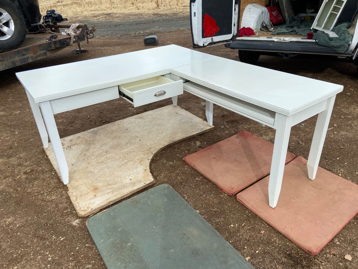 Vintage Farmhouse Style L Shape Desk - Thumbnail 13