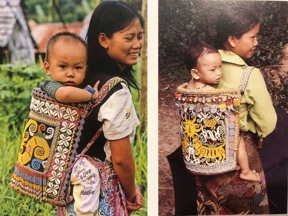 Antique Dayak Borneo Beaded Baby Carrier - Thumbnail 13