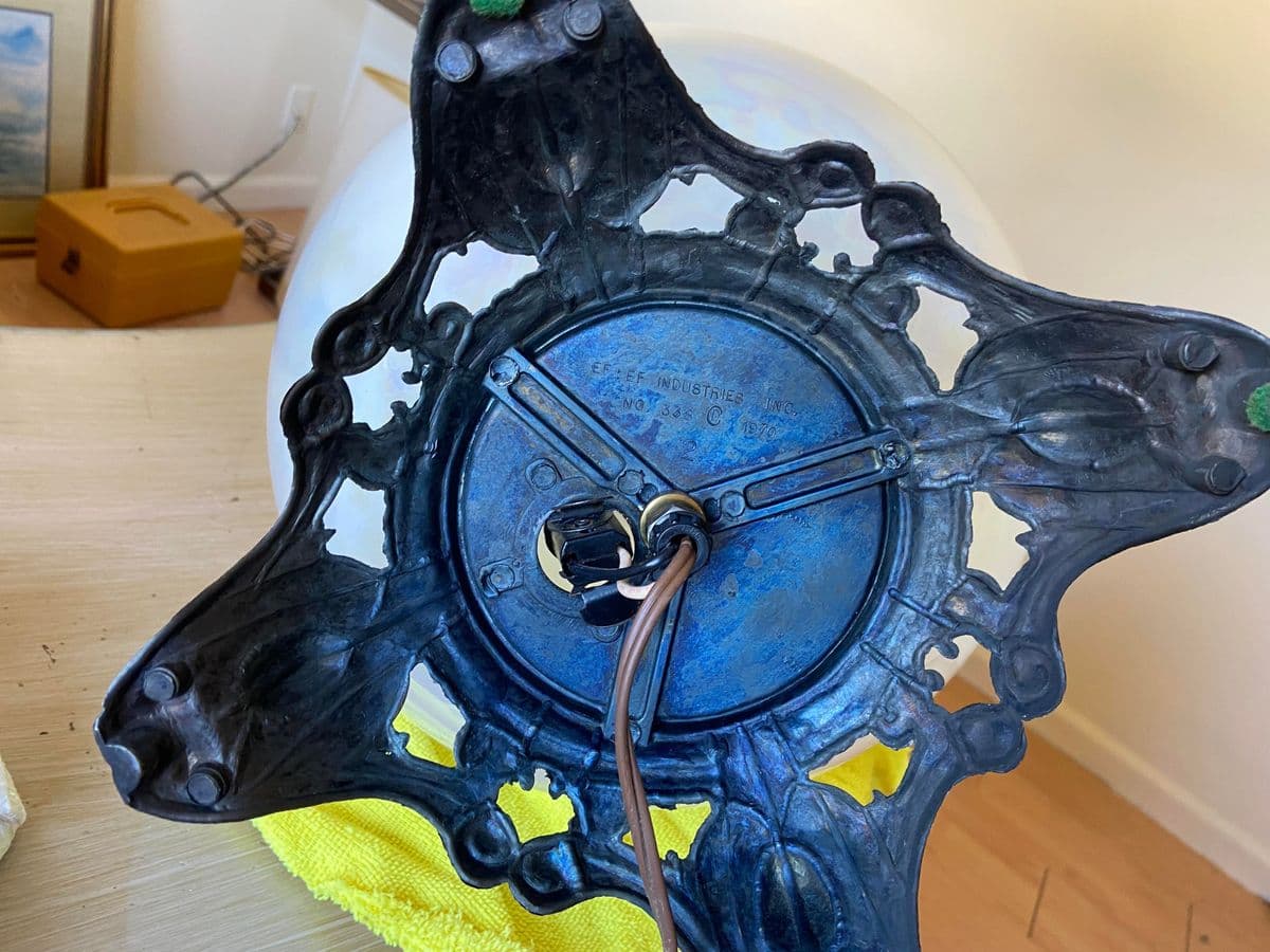 1970’s Ef & Ef Industries Vintage Multicolored Table Lamps - a Pair - Thumbnail 12