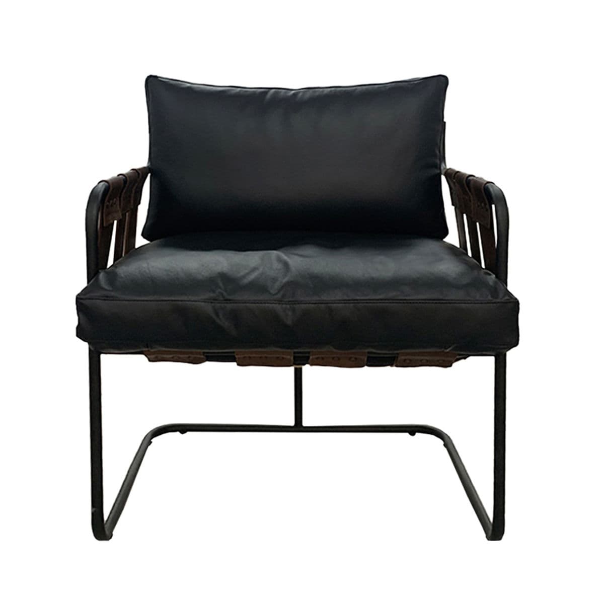 Leather Strap Easy Chair - Thumbnail 13