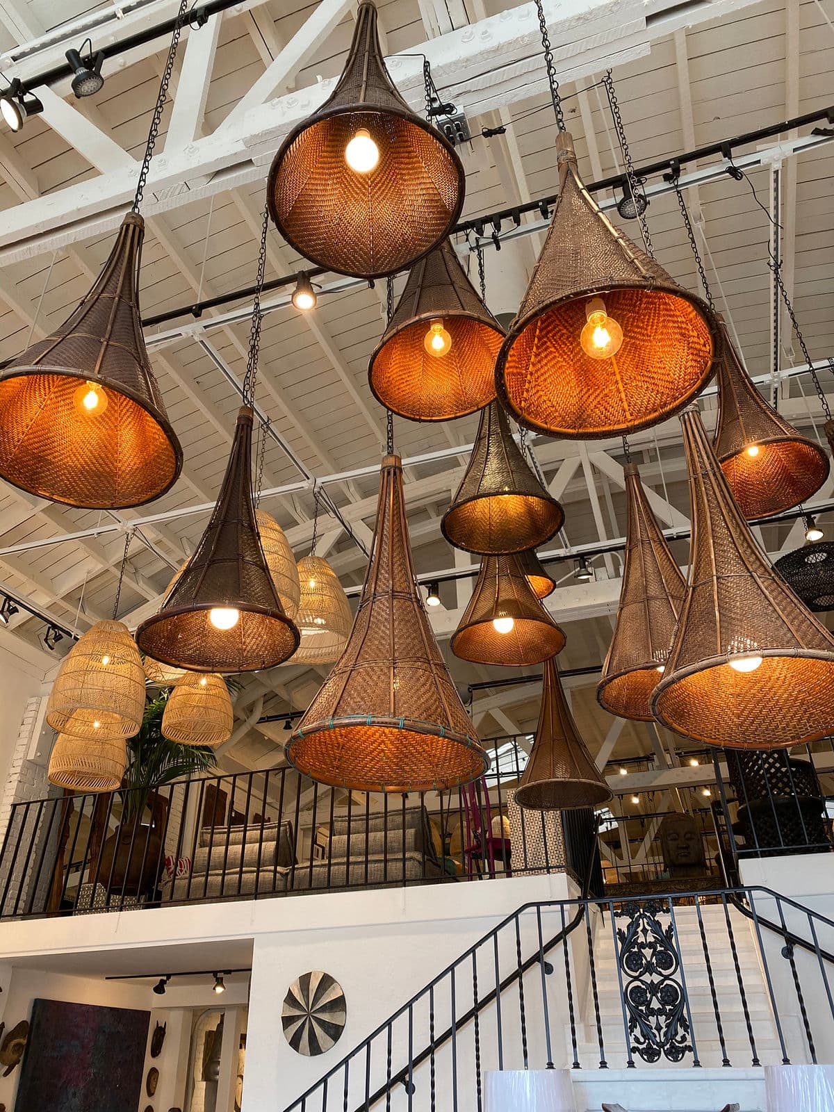 Antique Naga Village Basket Lantern - Thumbnail 13