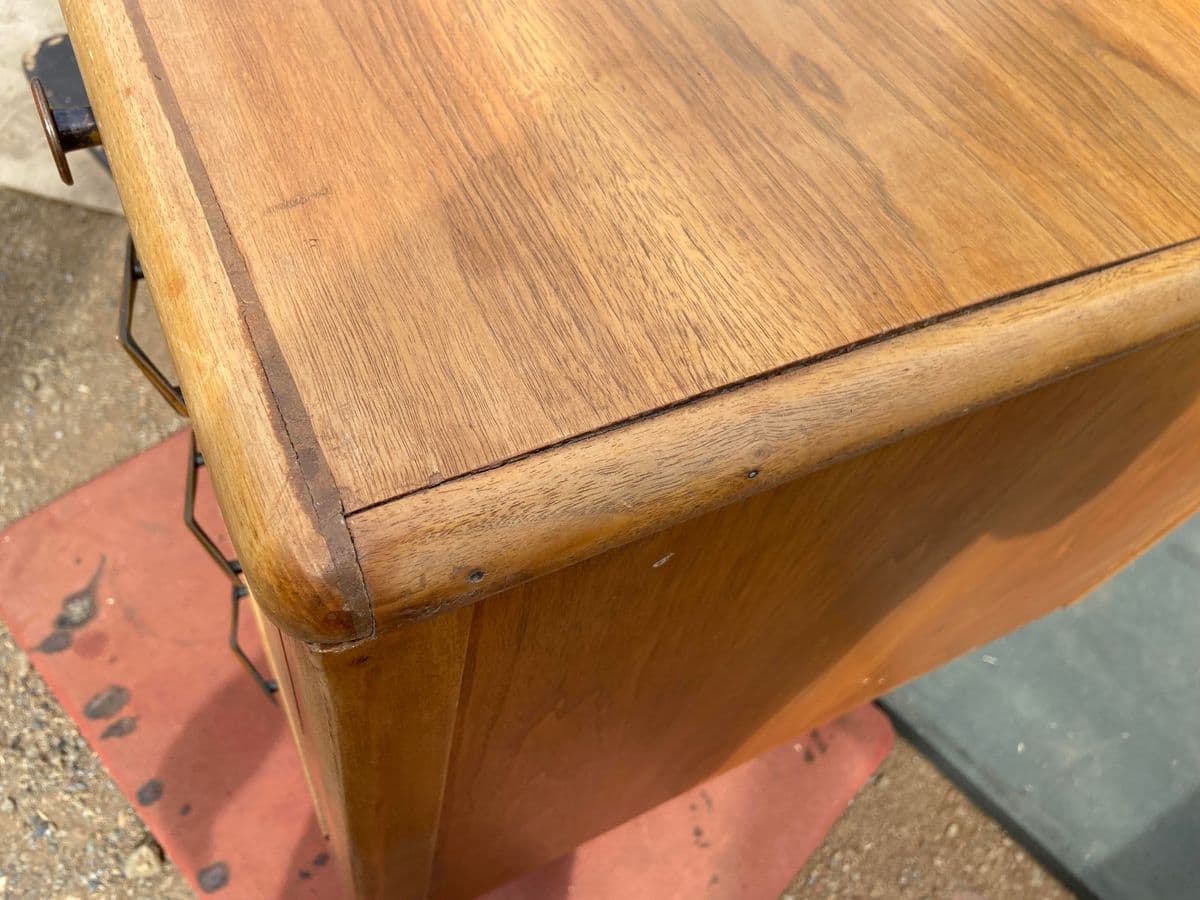 1960s Vintage Art Deco Mid Century Modern Desk - Thumbnail 13