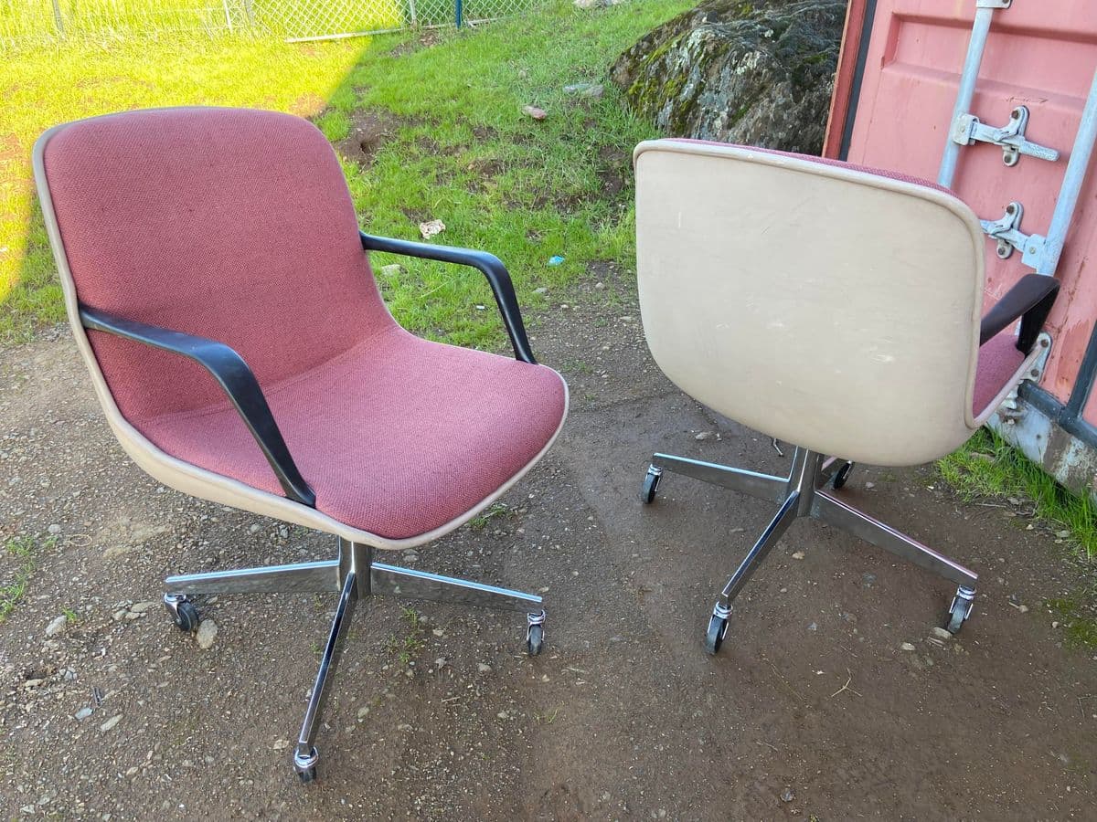 1980s Steelcase Vintage Mid Century Modern Swivel Chair Set of 3 - Thumbnail 13