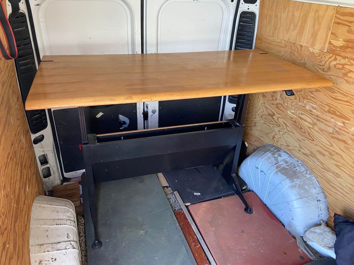 1990s Vintage Herman Miller Sit Standing Desk - Top Needs Restoration - Thumbnail 13