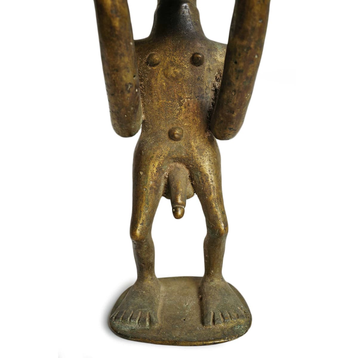 Old Baule Brass Monkey Pair - Thumbnail 14