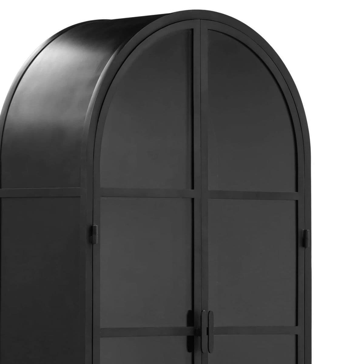Gunmetal Arch Glass Cabinet - Thumbnail 14