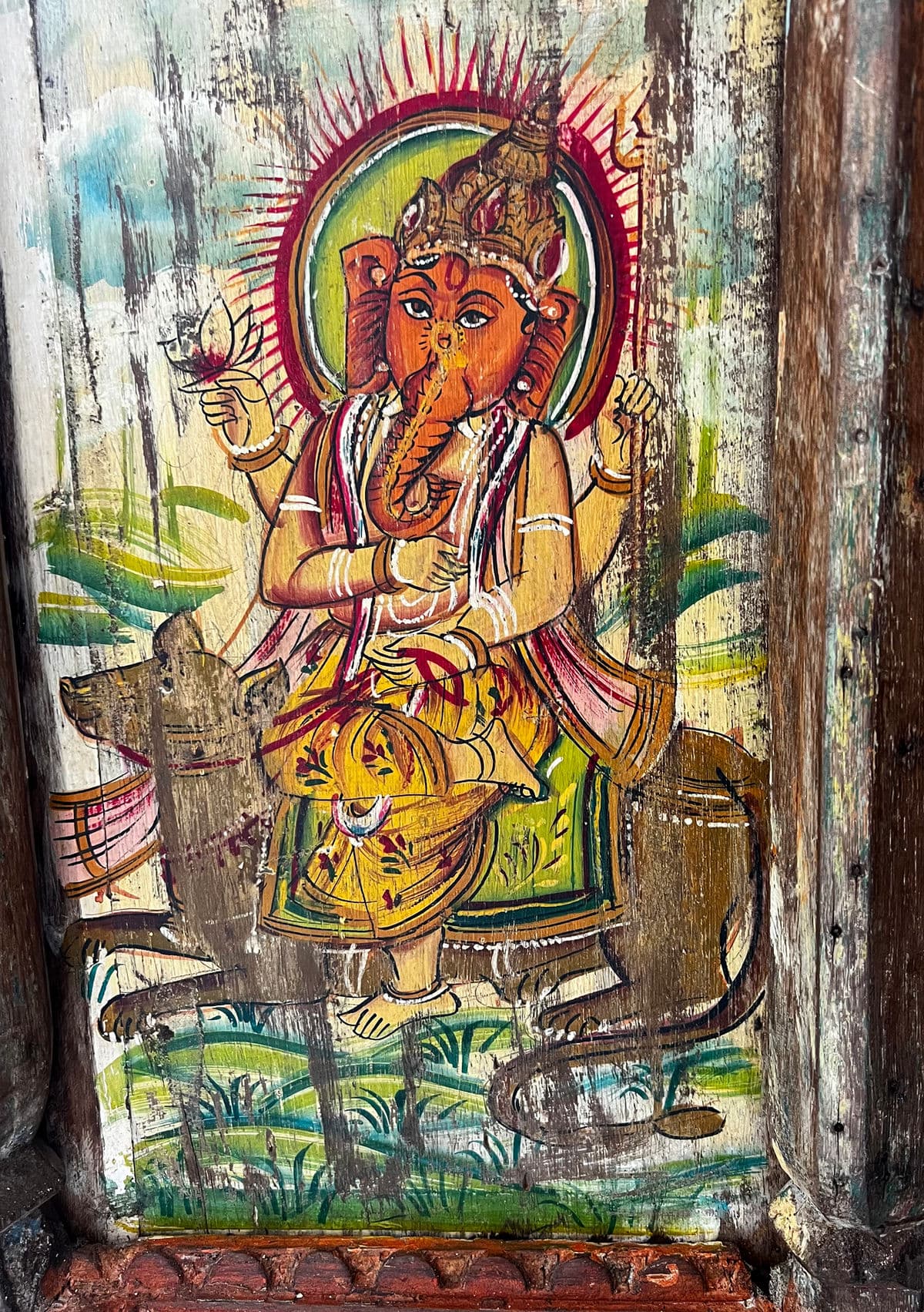 Antique Jaipur Painted Temple - Thumbnail 15