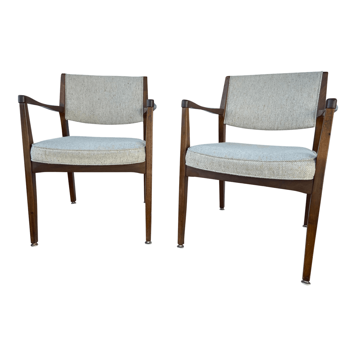1970s Vintage Mid Century Modern Accent Chairs Set of Two - Thumbnail 14