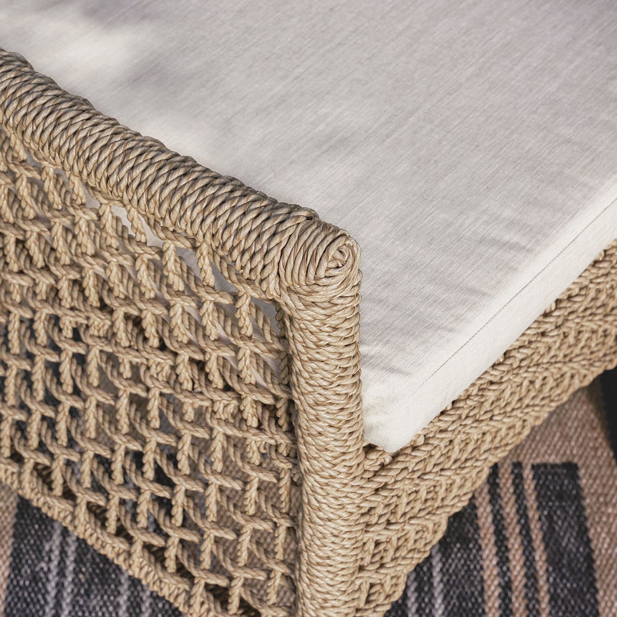 Outdoor Rope Dining Arm Chair - Thumbnail 15