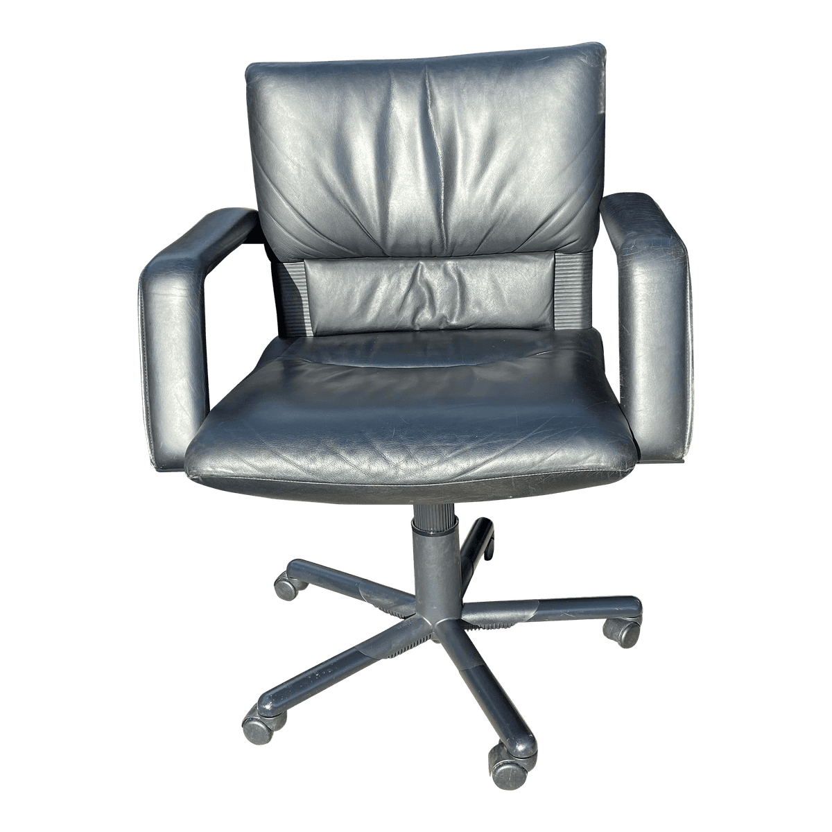 Mario Bellini Vintage Leather Swivel Chair for Vitra - Thumbnail 14