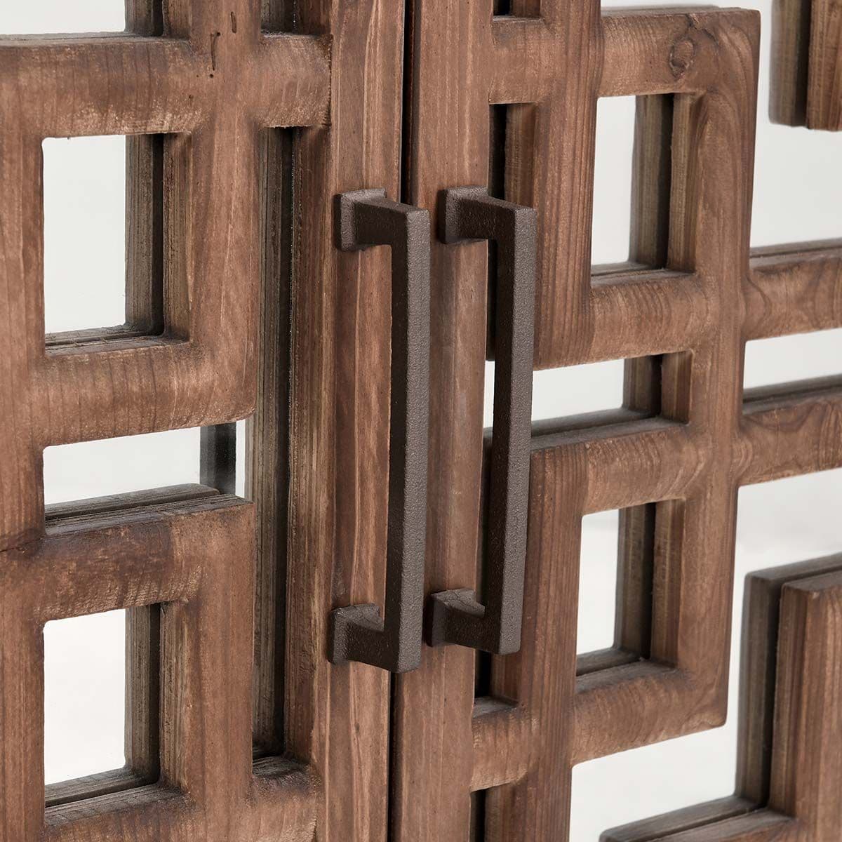 Chestnut Lattice Mirrored Sideboard - Thumbnail 15