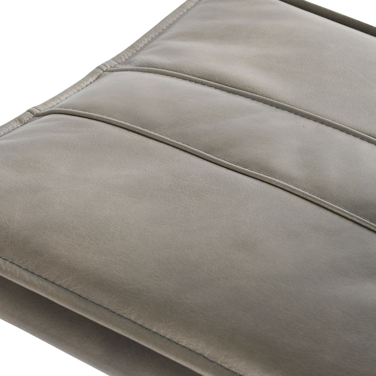 Dusk Grey Leather Bar Stool - Thumbnail 15