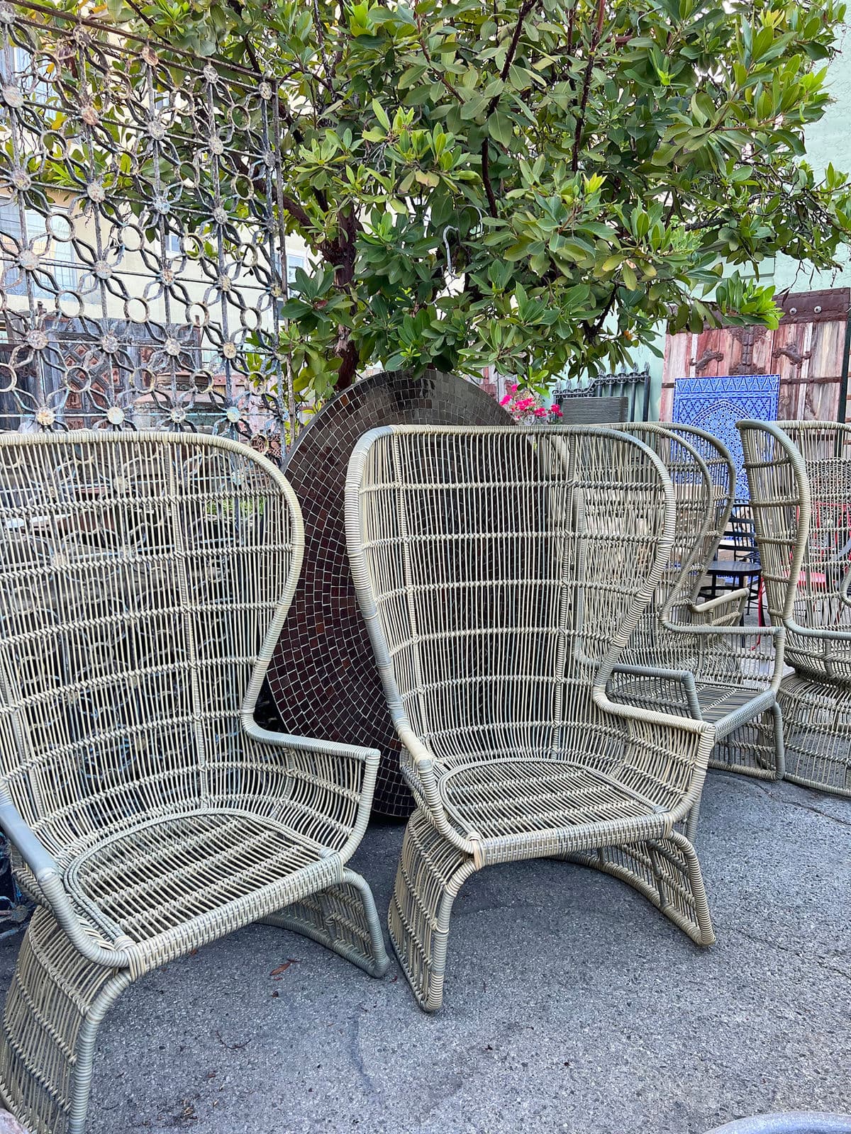 Outdoor Faux Rattan Bawang Chair - Thumbnail 16