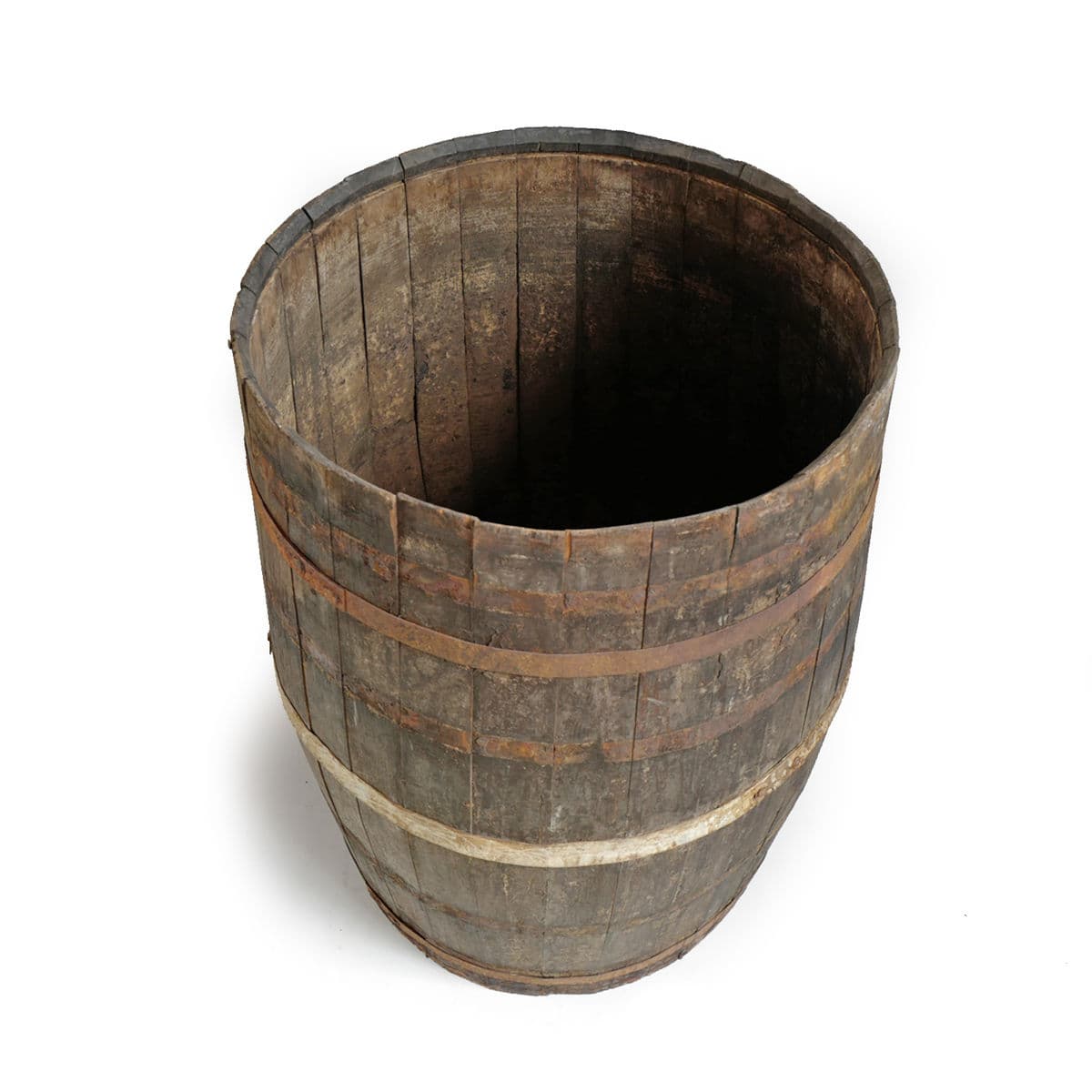 Vintage Wood & Iron Barrel - Thumbnail 3