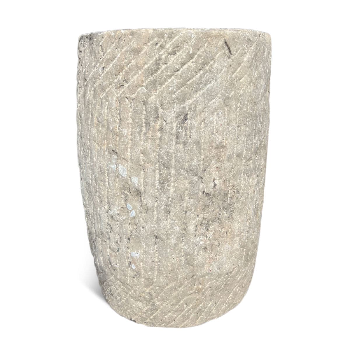 Vintage Mongolian Stone Field Roller - Thumbnail 3