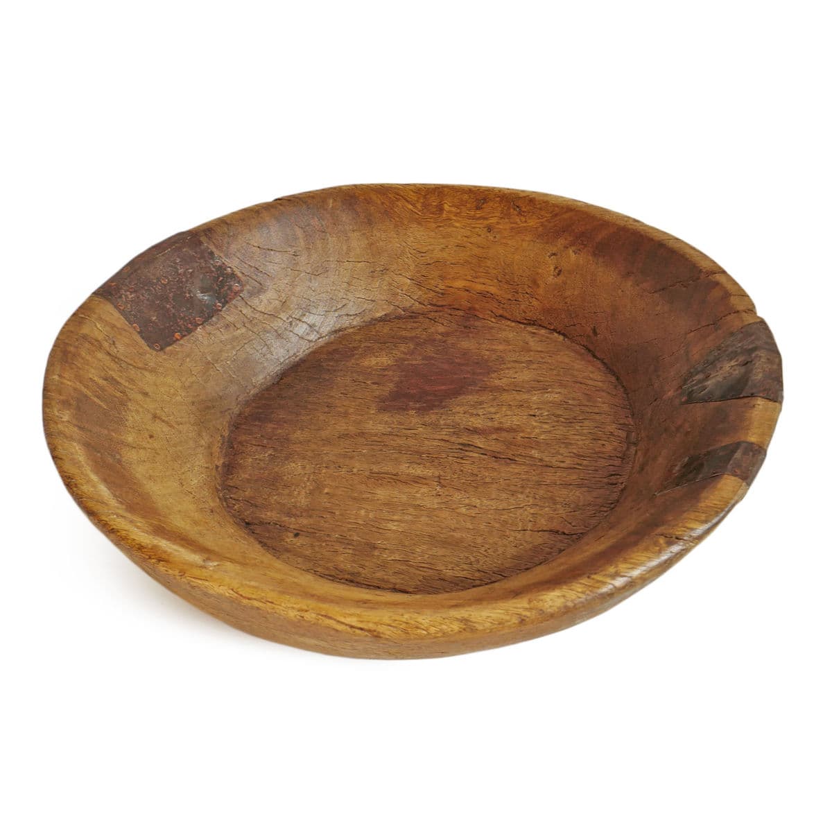 Vintage Teak India Wood Bowl - Thumbnail 3