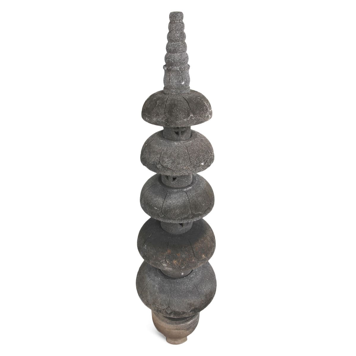 Round Lava Stone Garden Pagoda - Thumbnail 3