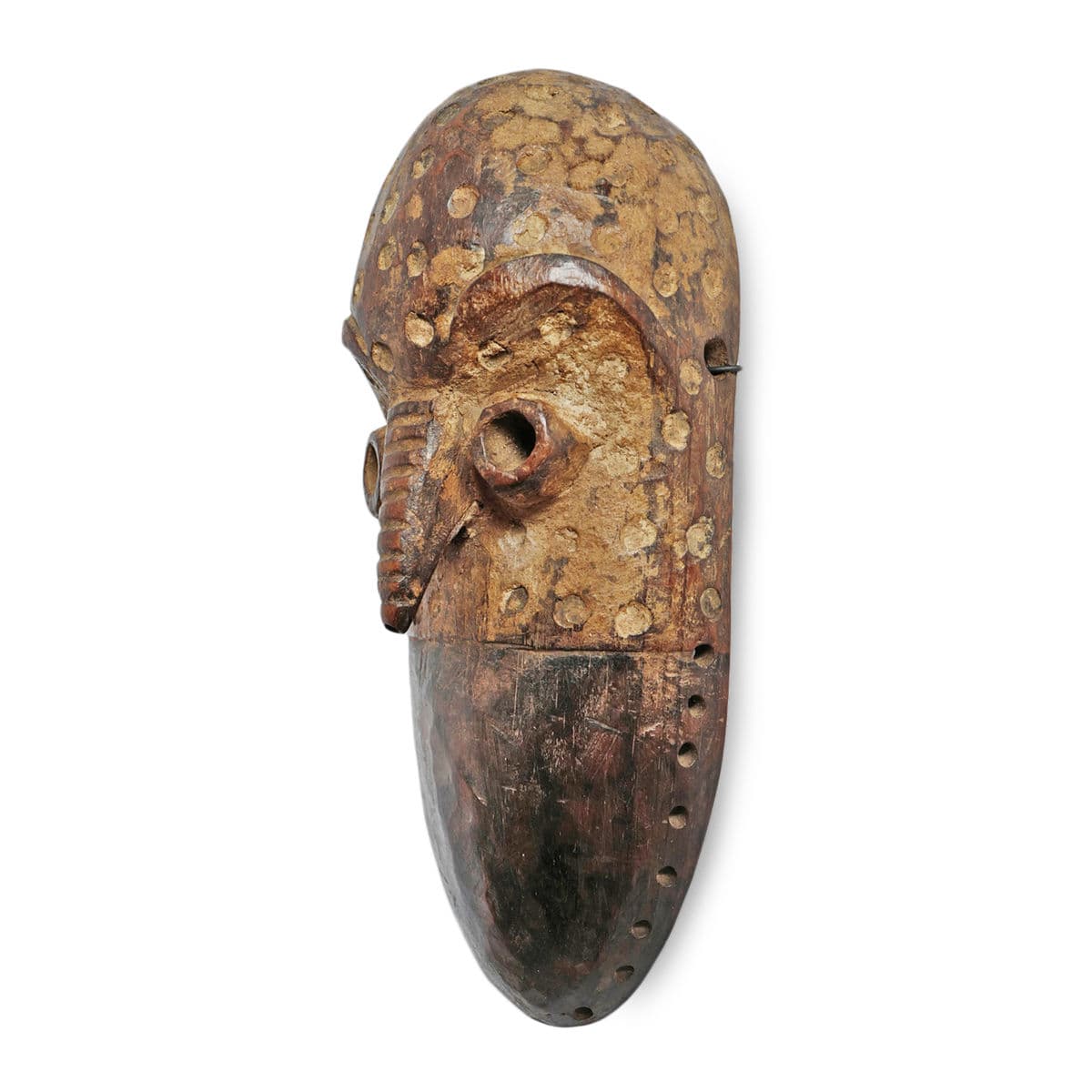 Vintage Carved Lega Mask - Thumbnail 3