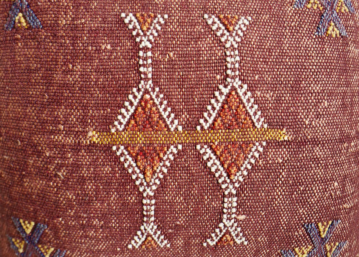 Vintage Wine Kilim Pillow - Thumbnail 3